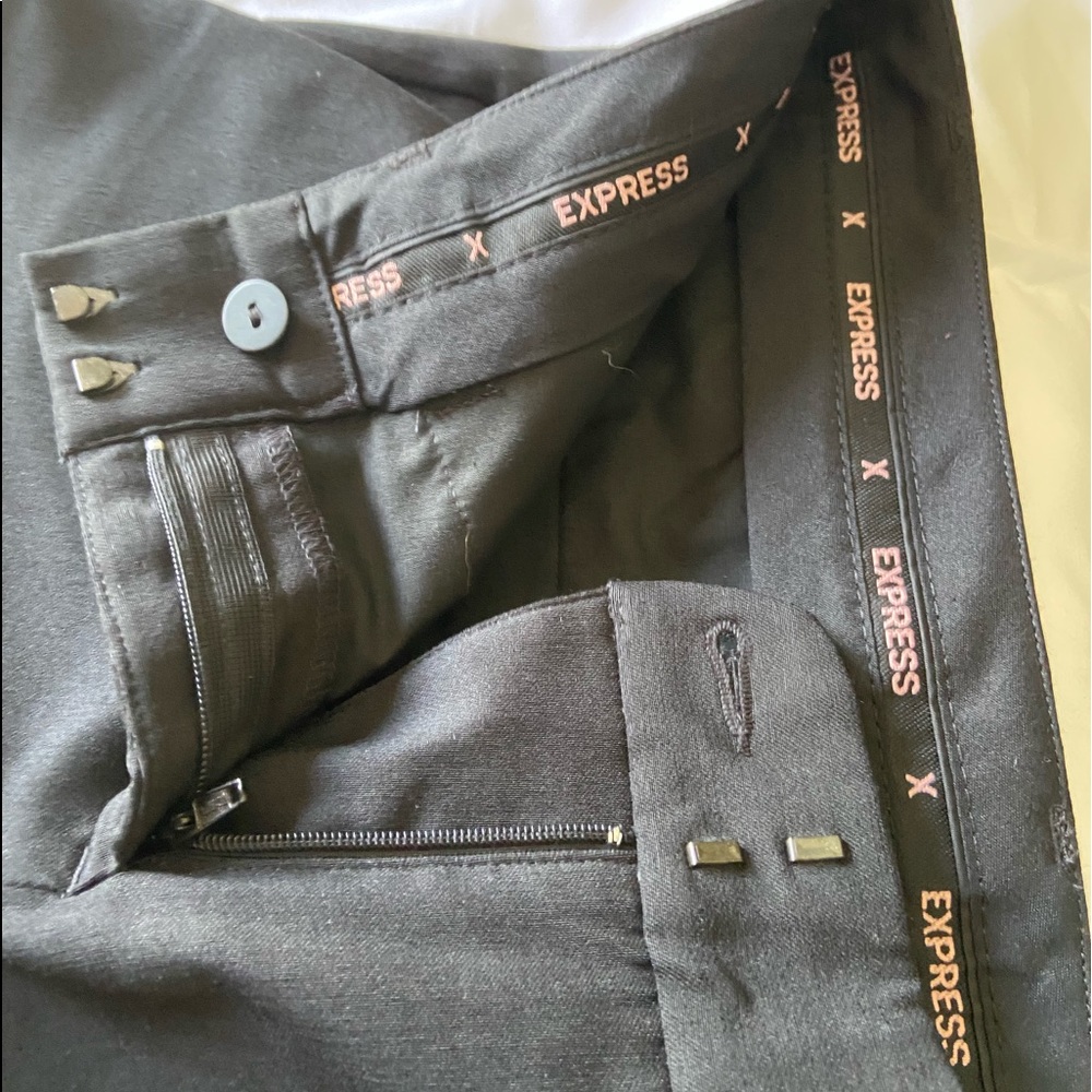 Express Editor Black Capri Pants Size 2